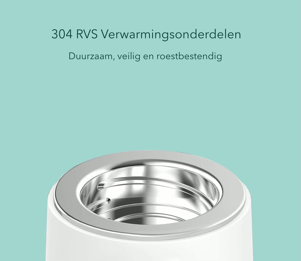 Compacte Flessenwarmer Draadloos Grijs