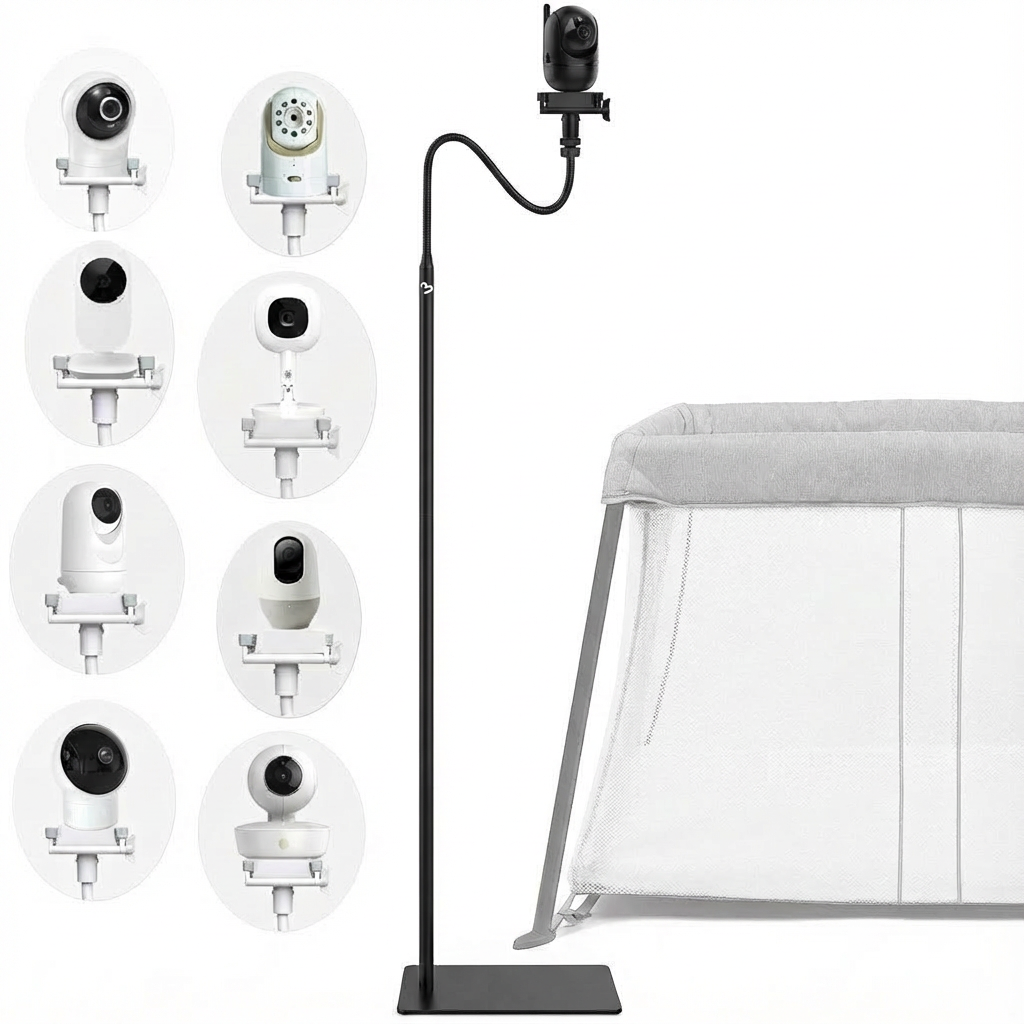 Babyphone-Halterung Universal Standard Schwarzes Stativ