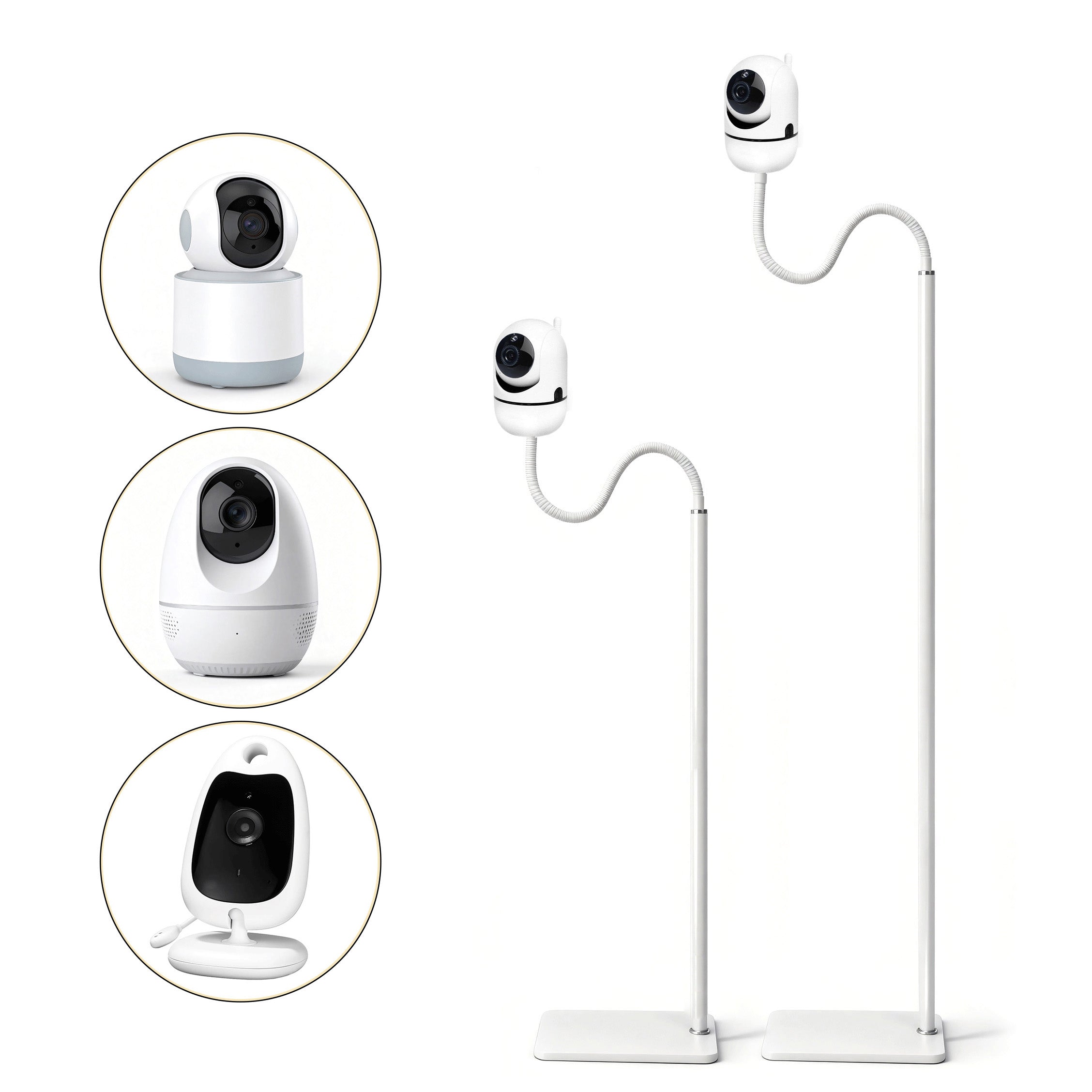 Babyphone-Halterung Universal Standard Weiß Stativ