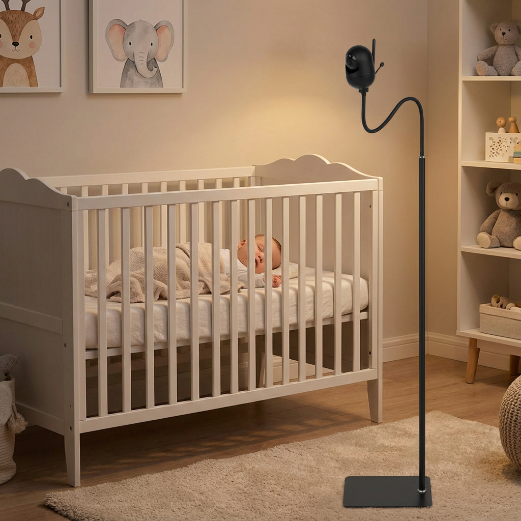 Babyphone-Halterung Universal Standard Schwarzes Stativ