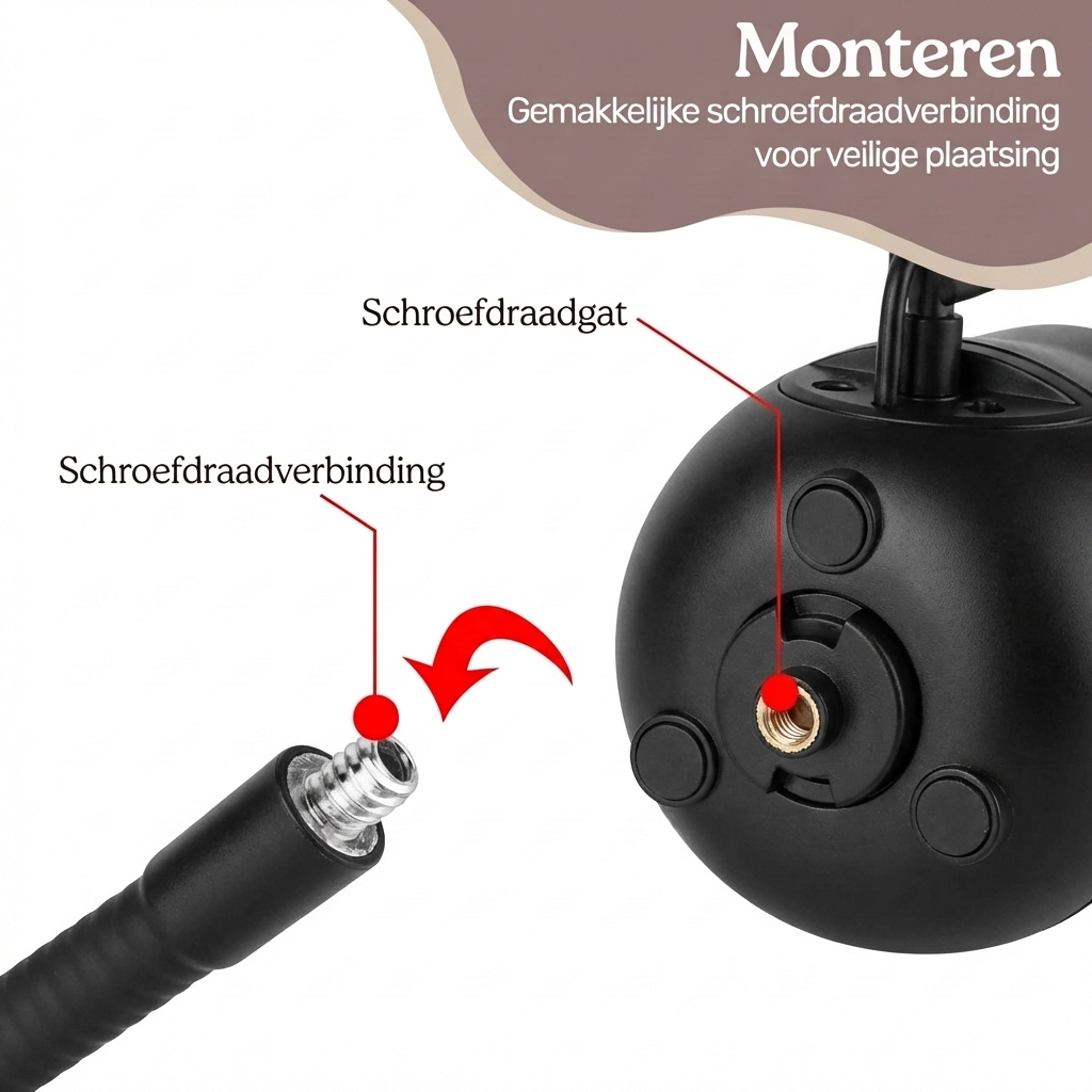 Babyphone-Halterung Universal Standard Schwarzes Stativ