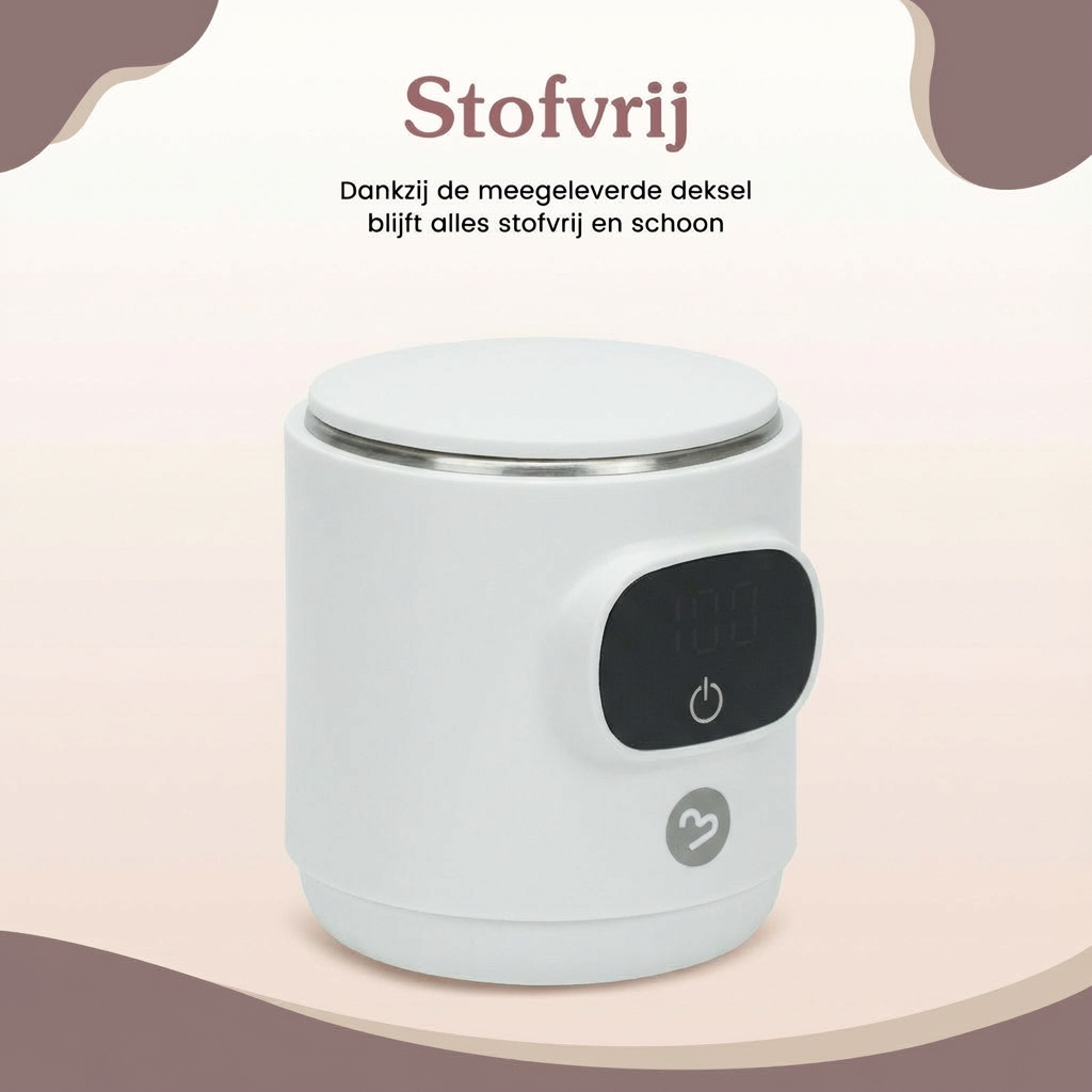 Tragbarer kabelloser Flaschenwärmer, Weiß