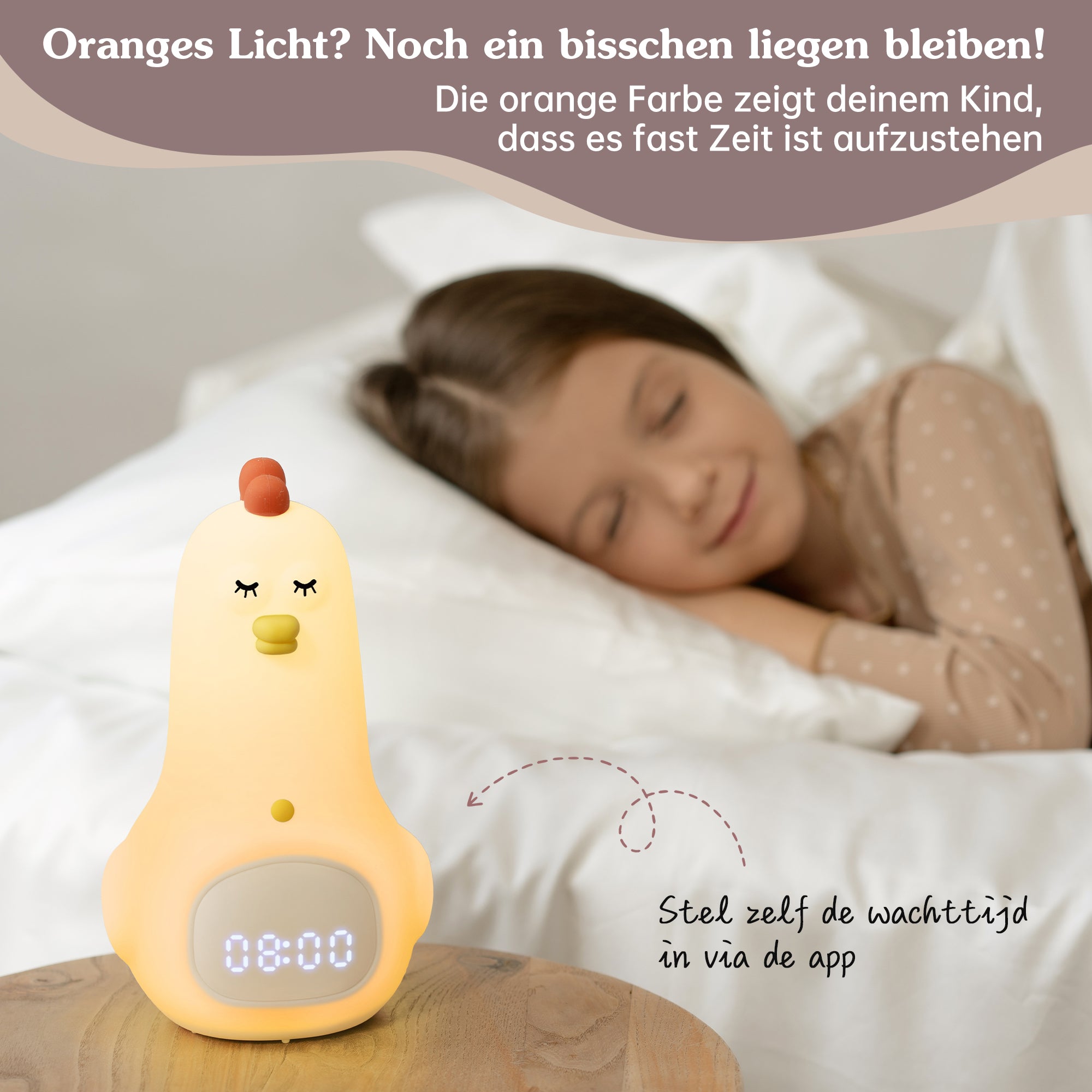 Schlaftrainer für Kinder mit App Huhn