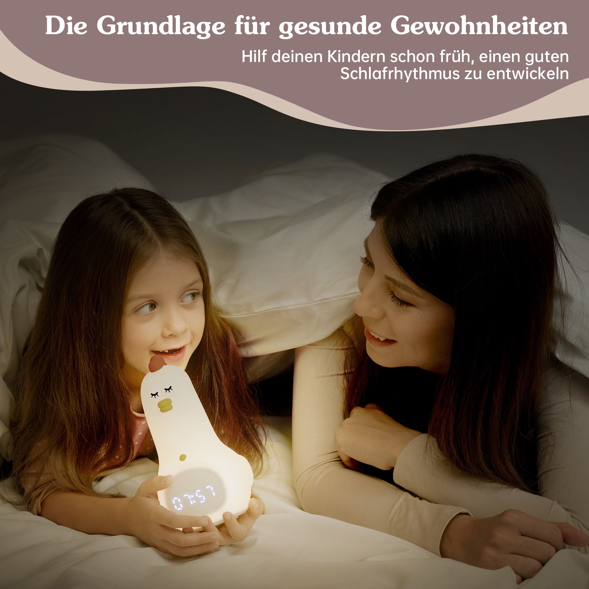 Schlaftrainer für Kinder mit App Huhn