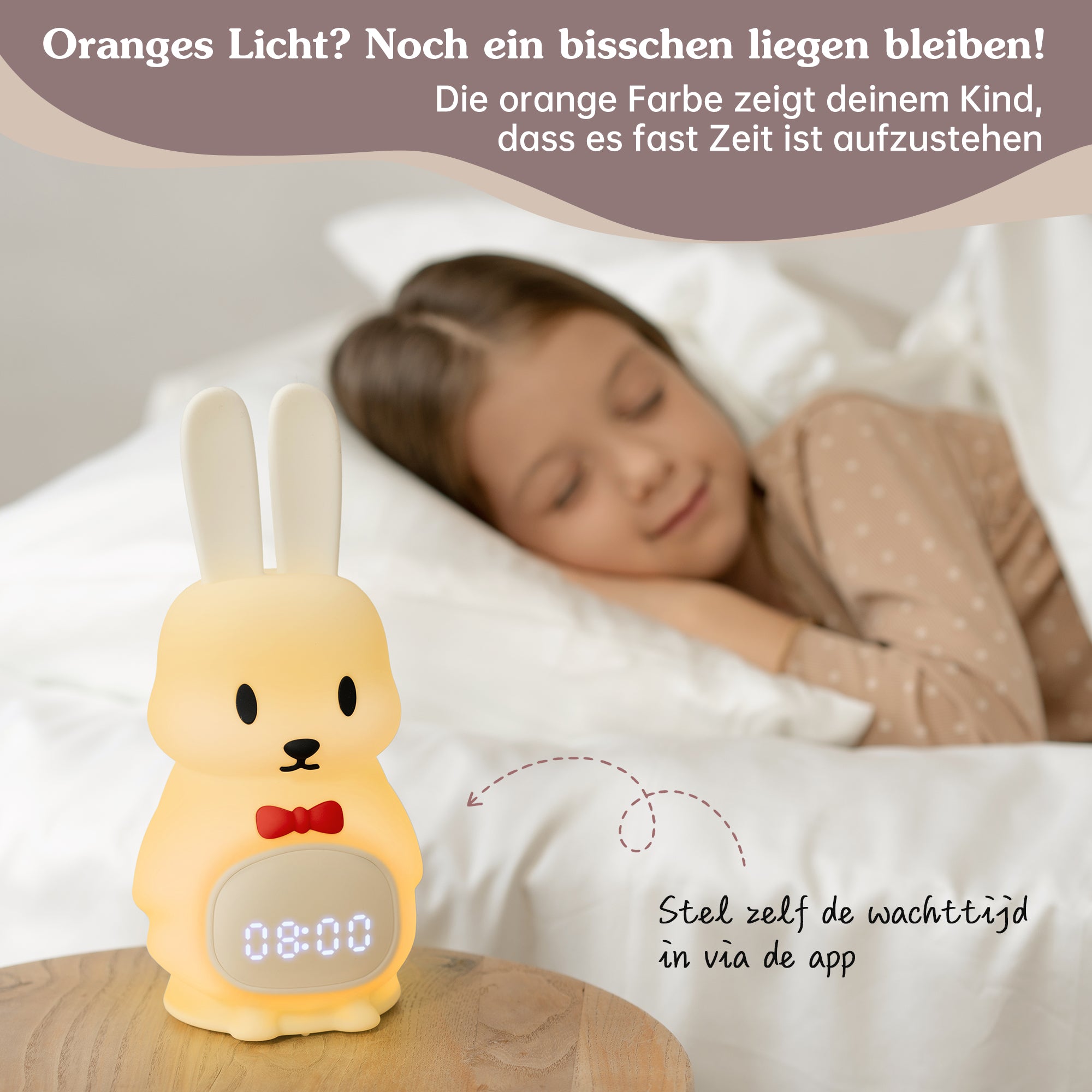 Schlaftrainer für Kinder mit App Kaninchen