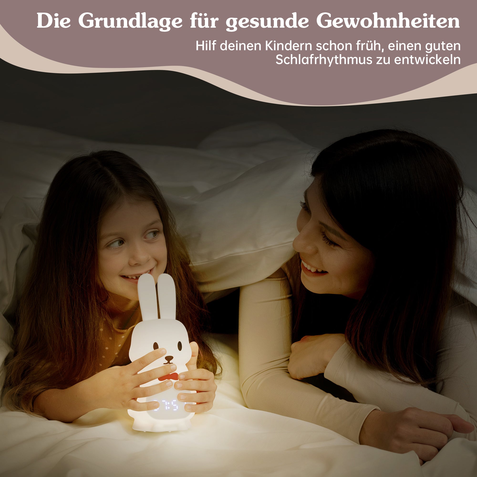 Schlaftrainer für Kinder mit App Kaninchen