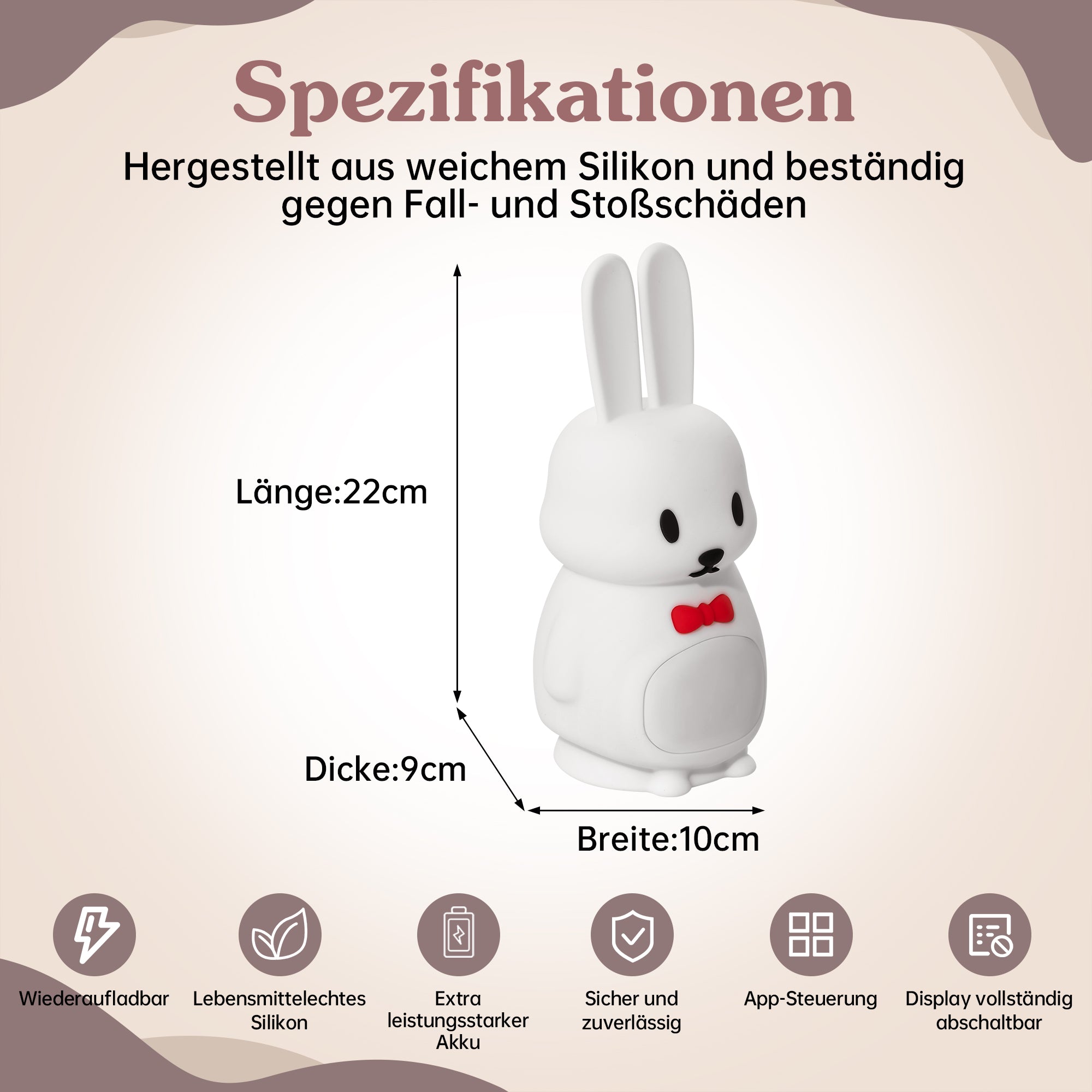 Schlaftrainer für Kinder mit App Kaninchen