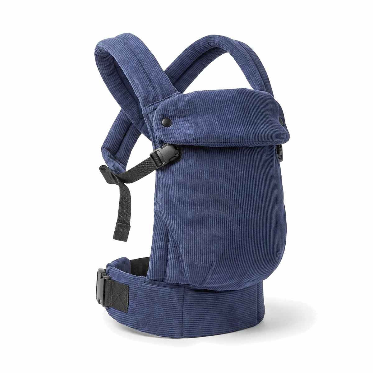 Ergonomische draagzak baby vanaf geboorte ribfluweel Blauw