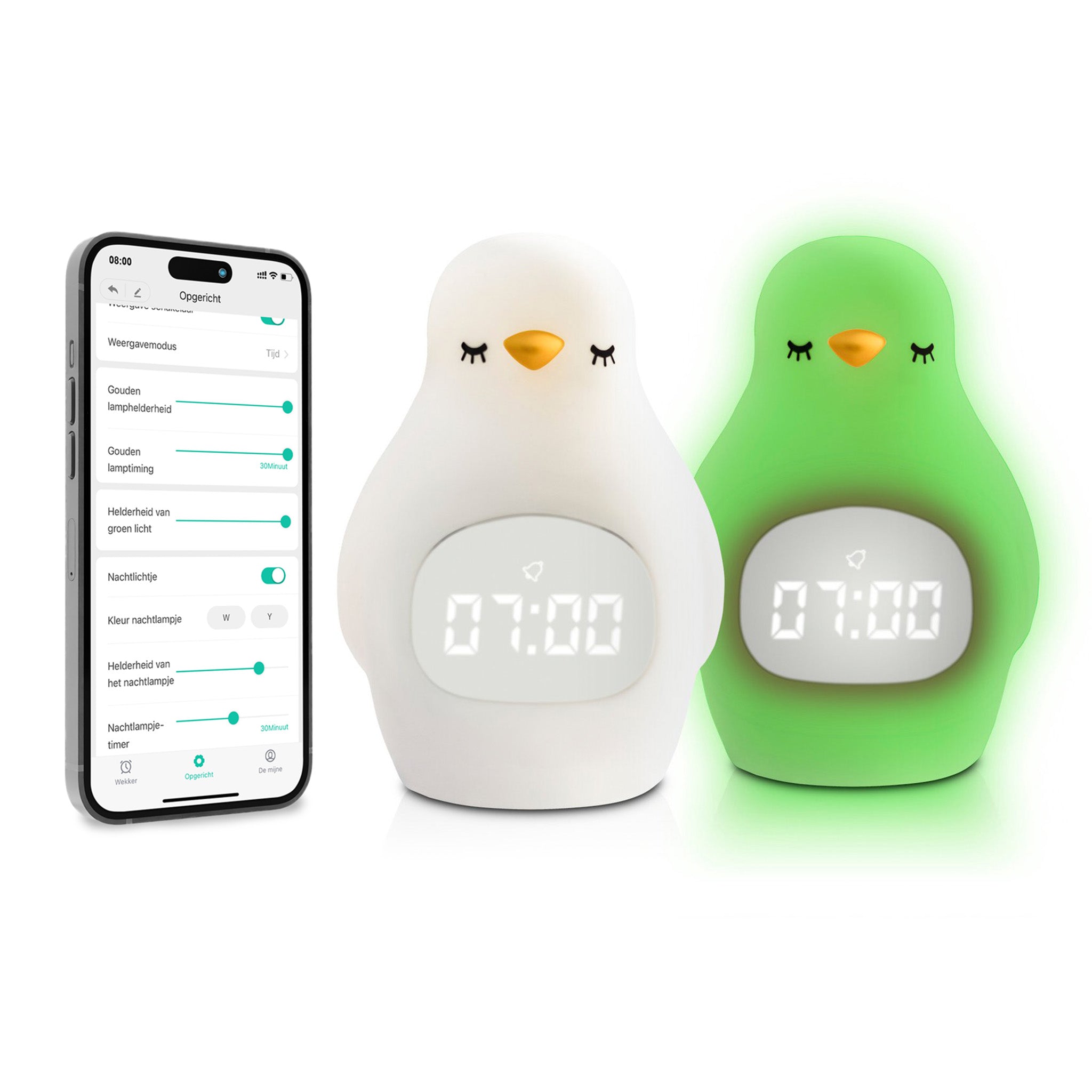 Slaaptrainer voor kinderen met app pinguïn