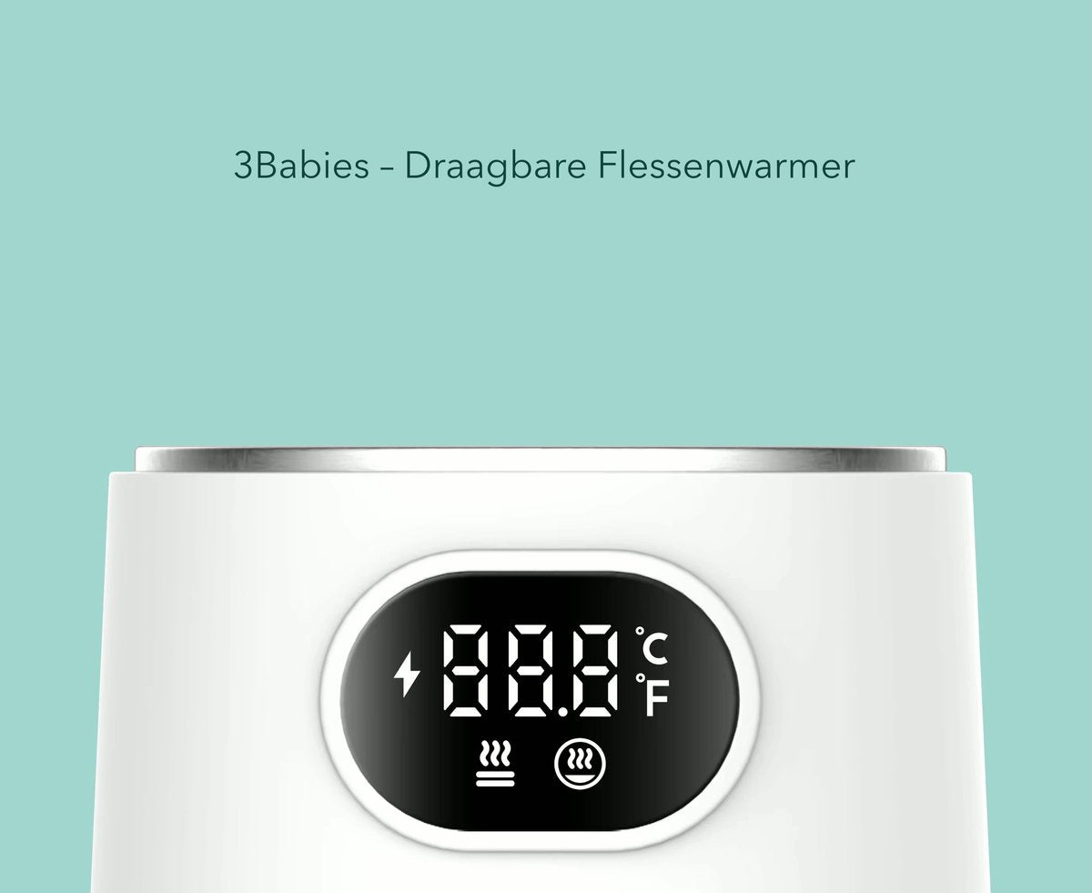 Compacte Flessenwarmer Draadloos Grijs