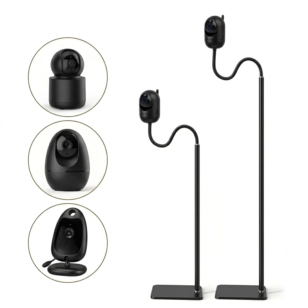Babyphone-Halterung Universal Standard Schwarzes Stativ