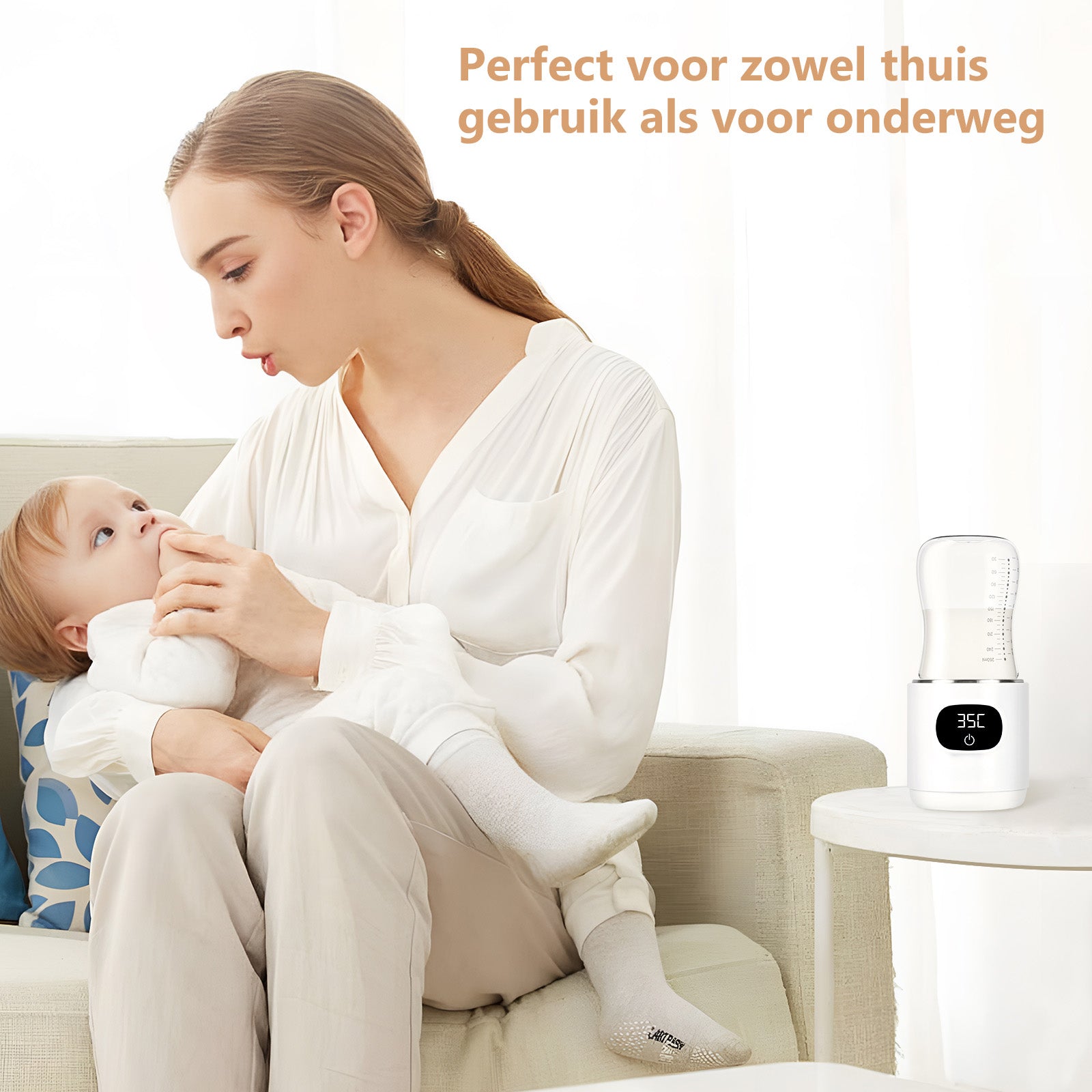 draadloze flessenwarmer
draagbare flessenwarmer
flessenwarmer perfect voor onderweg

