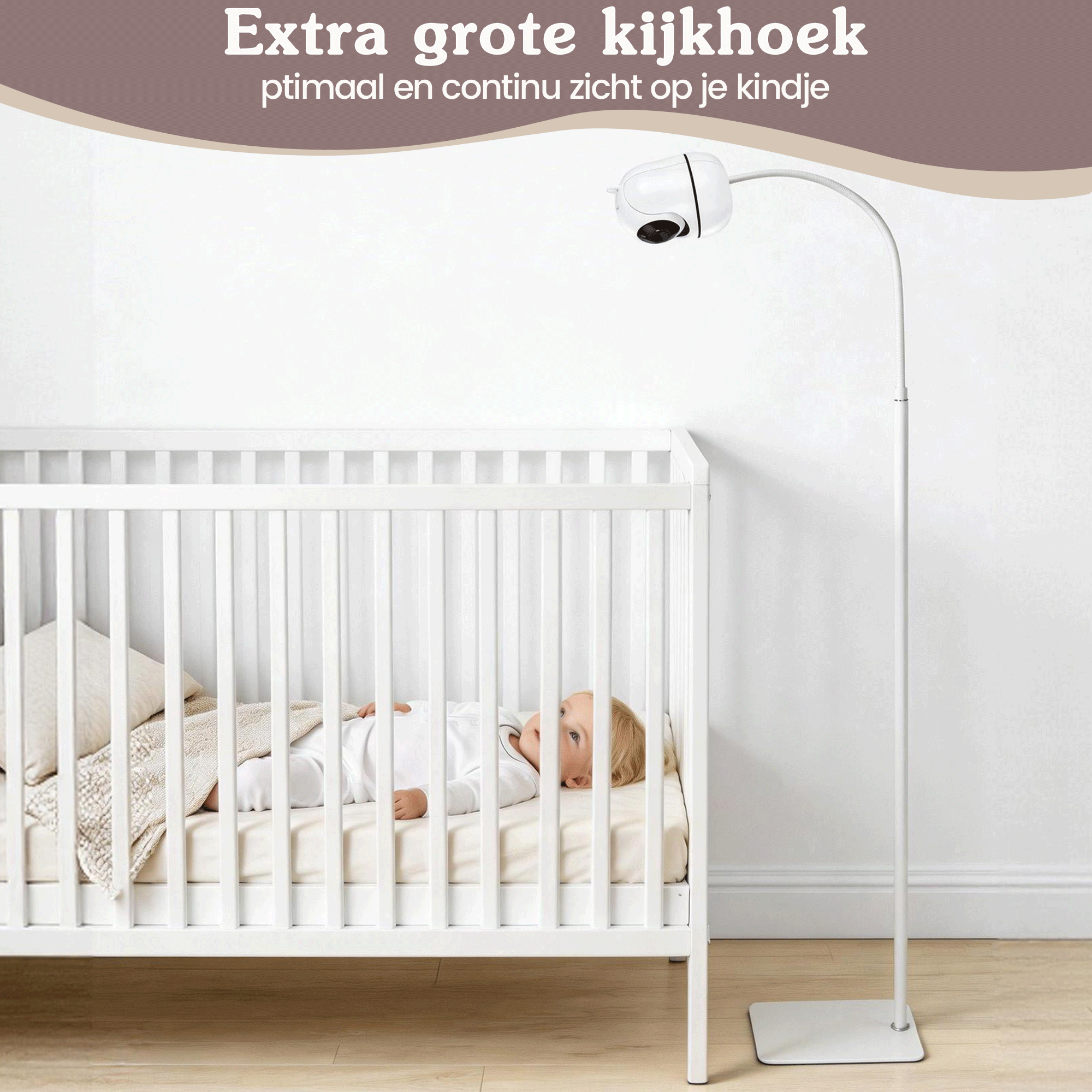 Babyphone-Halterung Universal Standard Weiß Stativ