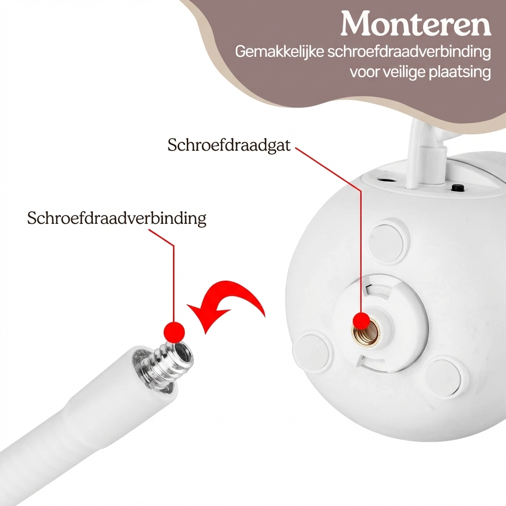 Babyphone-Halterung Universal Standard Weiß Stativ