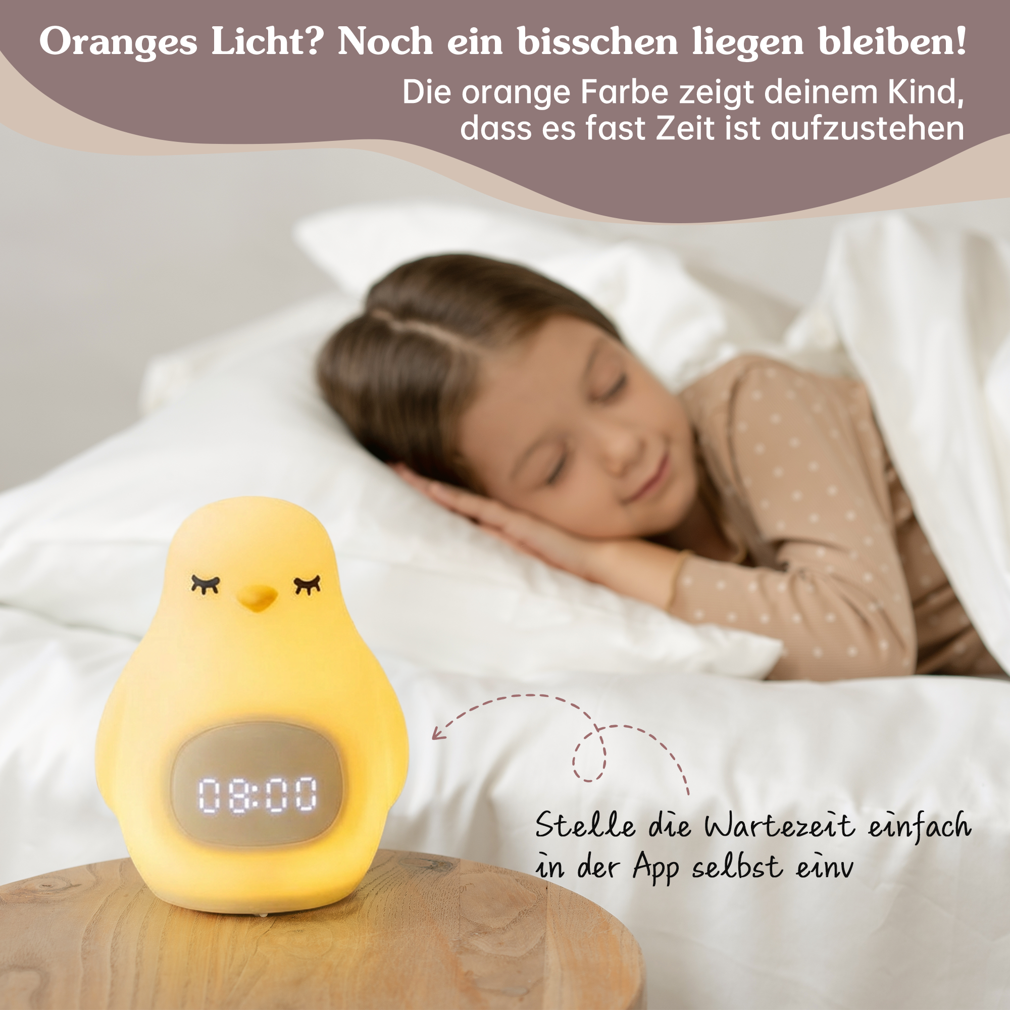 Schlaftrainer für Kinder mit App Pinguin