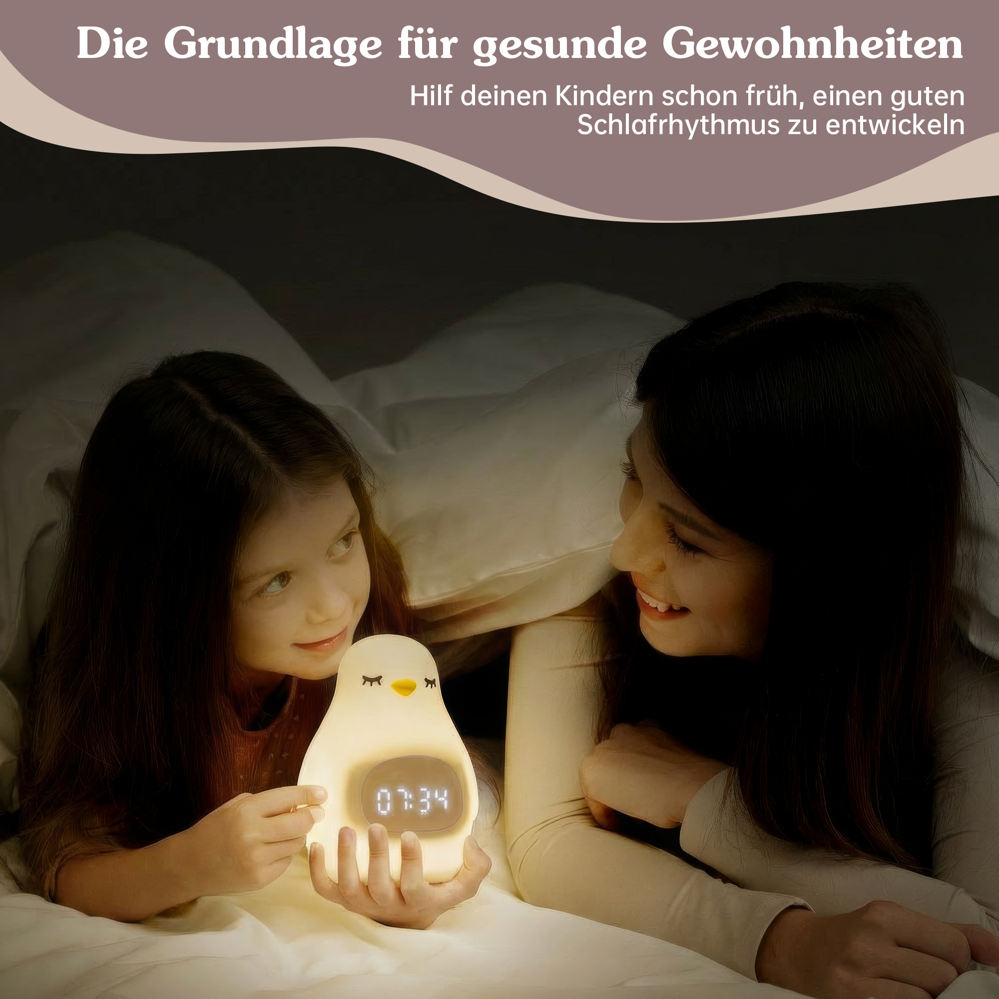 Schlaftrainer für Kinder mit App Pinguin