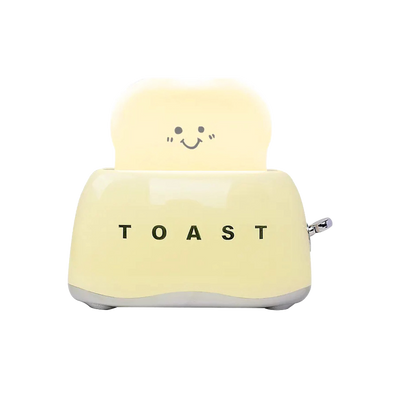 Nachtlicht Toaster Lampe Gelb